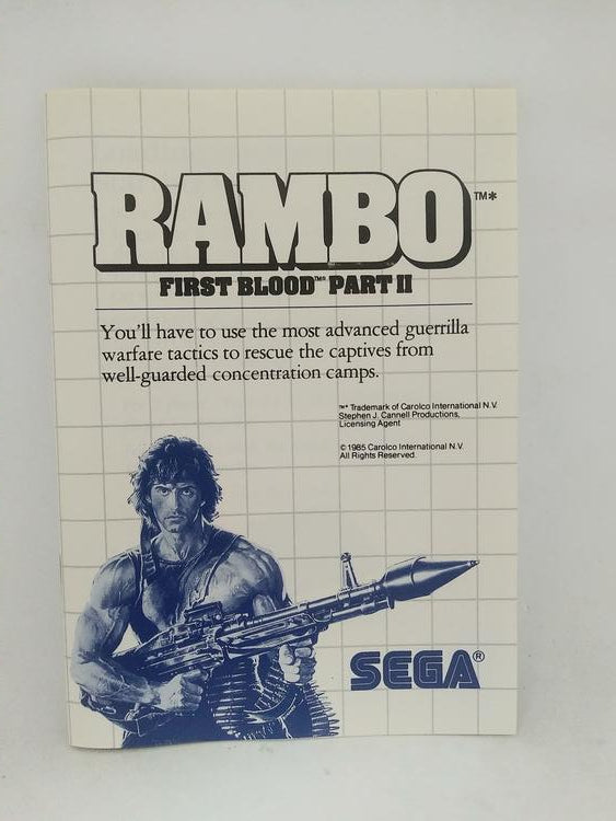 RAMBO FIRST BLOOD PART II (COMPLETE IN BOX) (usagé)