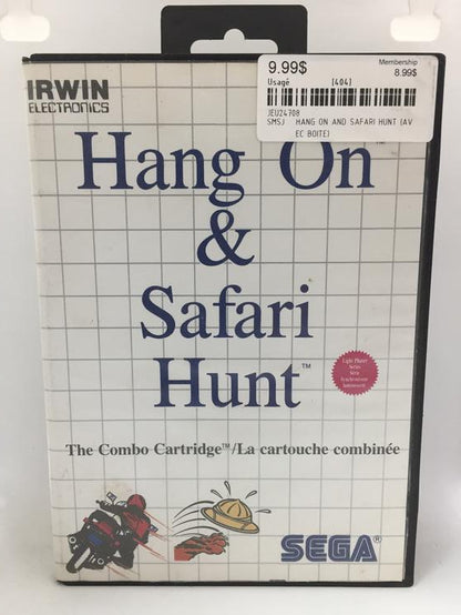 HANG ON & SAFARI HUNT (WITH BOX) (usagé)