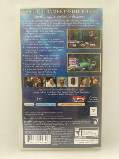 WORLD CHAMPIONSHIP POKER 2 (COMPLETE IN BOX)