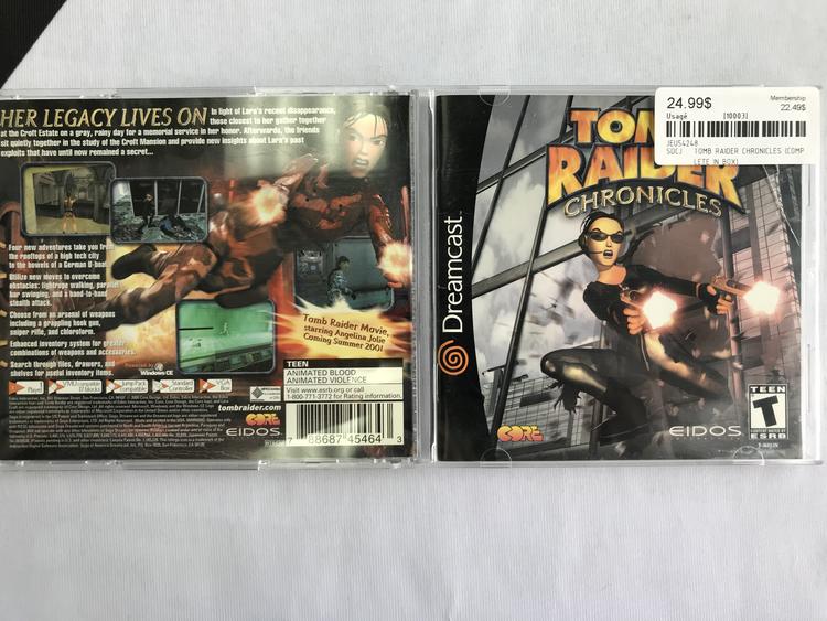TOMB RAIDER CHRONICLES (COMPLETE IN BOX) (usagé)