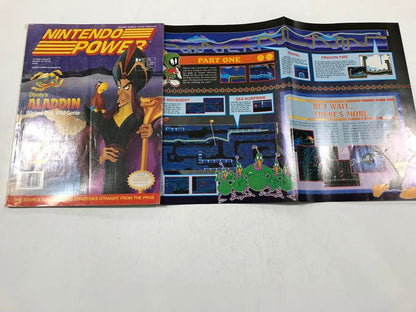 NINTENDO POWER GAMER MAGAZINE VOLUME 55 WITH POSTER - DISNEY'S ALADDIN (usagé)