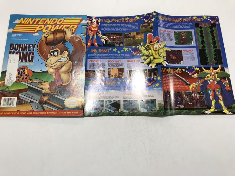NINTENDO POWER GAMER MAGAZINE VOLUME 61 WITH POSTER - DONKEY KONG