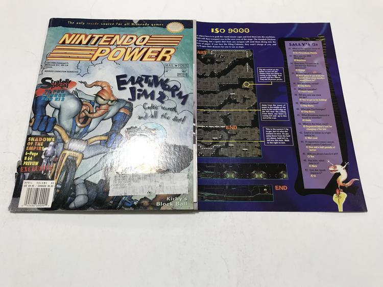 NINTENDO POWER GAMER MAGAZINE VOLUME 83 WITH POSTER - EARTHWORM JIM 2