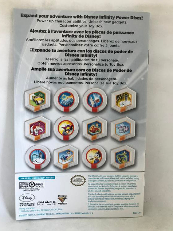 DISNEY INFINITY GAME ONLY (COMPLETE IN BOX)