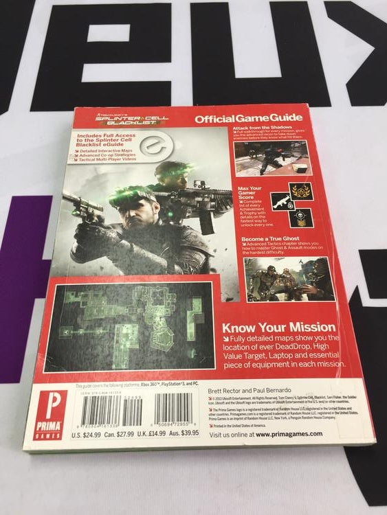 HINT BOOK SPLINTER CELL BLACKLIST (usagé)