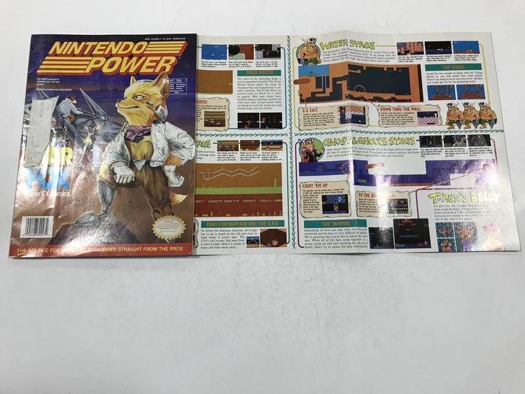 NINTENDO POWER GAMER MAGAZINE VOLUME 47 WITH POSTER - STAR FOX
