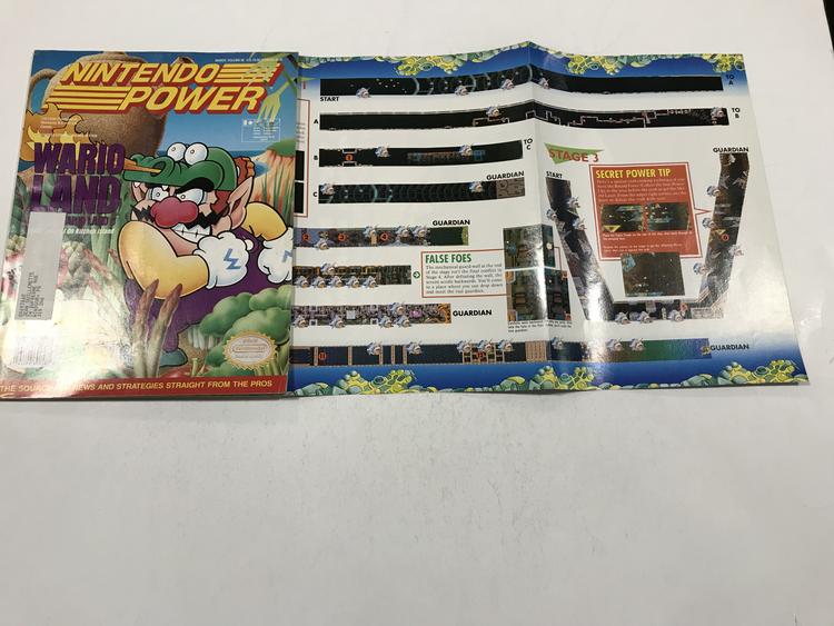 NINTENDO POWER GAMER MAGAZINE VOLUME 58 WITH POSTER - WARIO LAND SUPER MARIO LAND 3