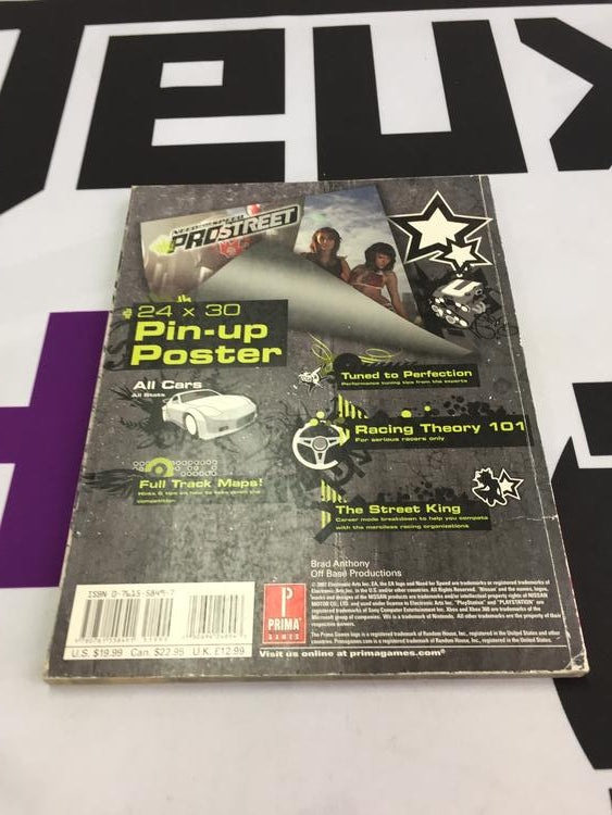 HINT BOOK NEED FOR SPEED PROSTREET (usagé)