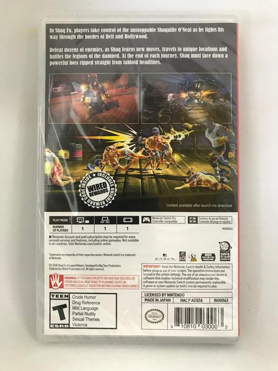 SHAQ FU A LEGEND REBORN (usagé)
