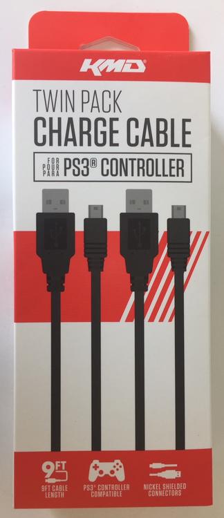 CHARGE CABLE TWIN PACK (PS3)