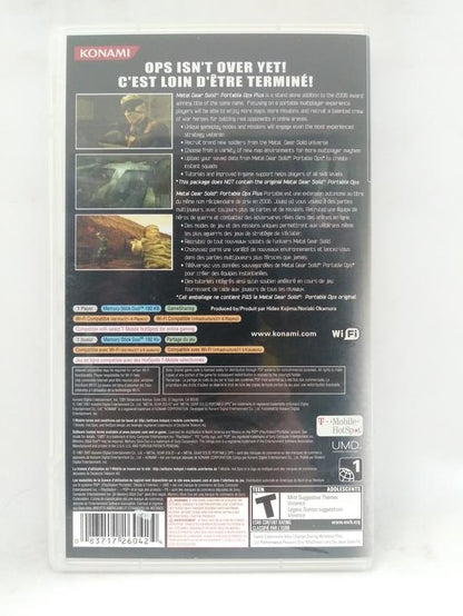 METAL GEAR SOLID PORTABLE OPS PLUS (WITH BOX) (usagé)