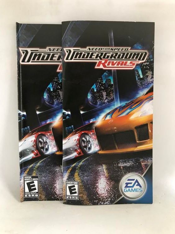NEED FOR SPEED UNDERGROUND RIVALS (COMPLETE IN BOX) (usagé)