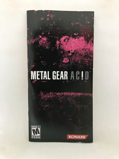 METAL GEAR ACID (COMPLETE IN BOX)