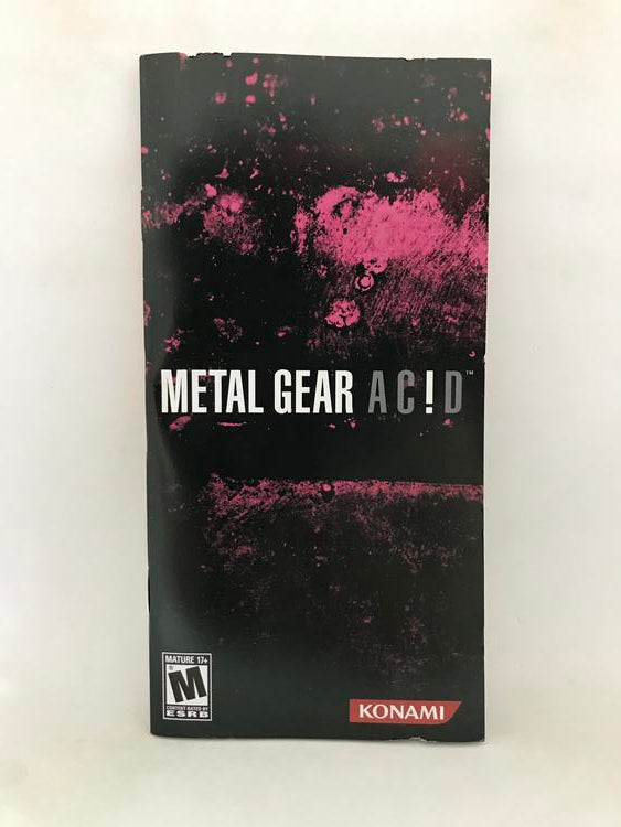 METAL GEAR ACID (COMPLETE IN BOX) (usagé)