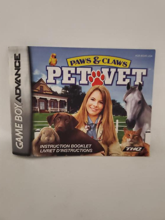 PAWS & CLAWS PET VET (COMPLETE IN BOX)