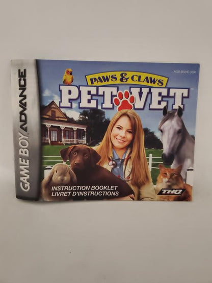 PAWS & CLAWS PET VET (COMPLETE IN BOX)