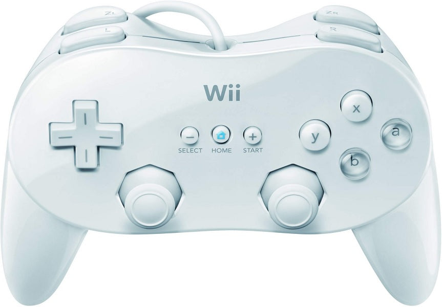 CONTROLLER CLASSIC PRO WHITE NINTENDO WII