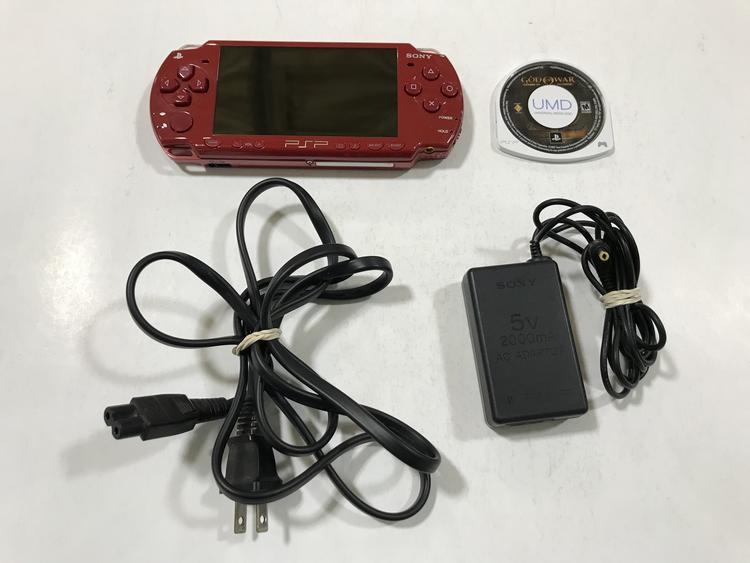 PSP 2001 RED GOD OF WAR EDITION + GOD OF WAR CHAINS OF OLYMPUS