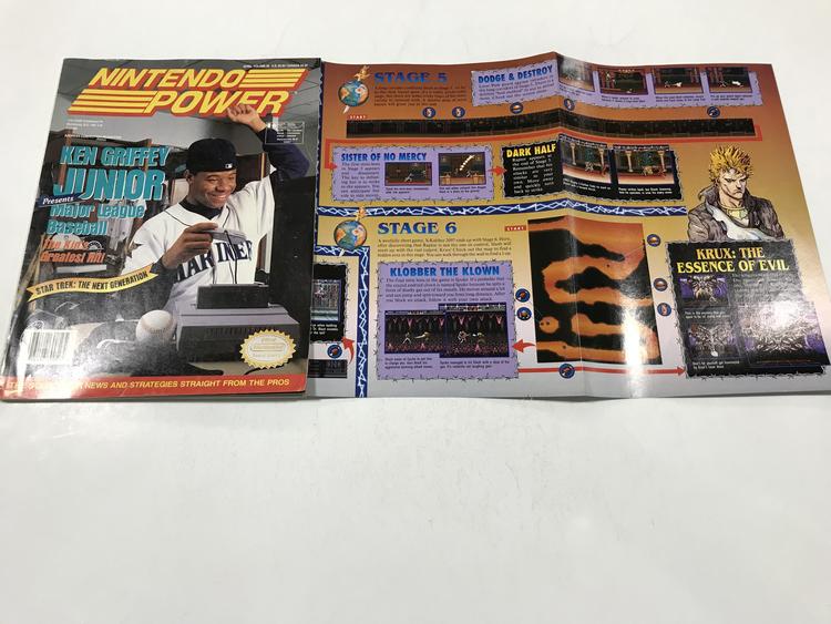 NINTENDO POWER GAMER MAGAZINE VOLUME 59 WITH POSTER - KEN GRIFFEY JR. MAJOR LEAGUE BASEBALL