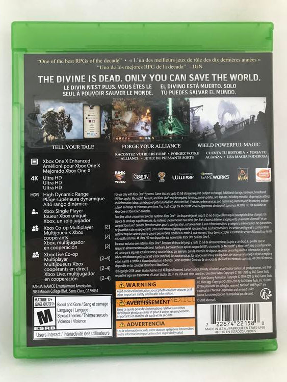 DIVINITY ORIGINAL SIN II DEFINITIVE EDITION (usagé)