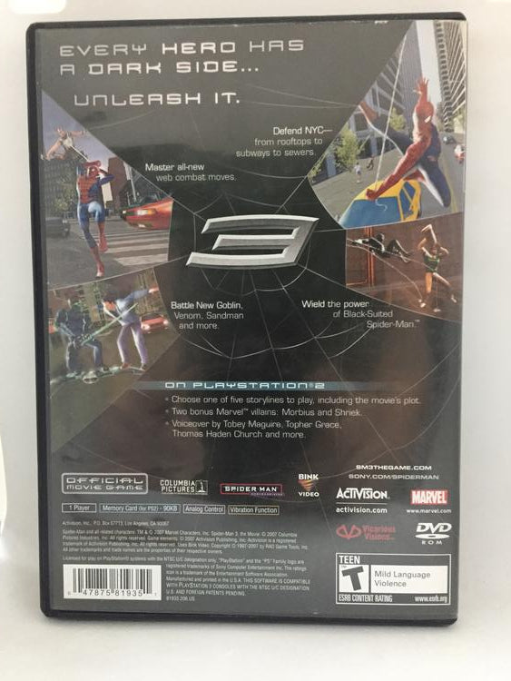 SPIDER-MAN 3 (COMPLETE IN BOX)