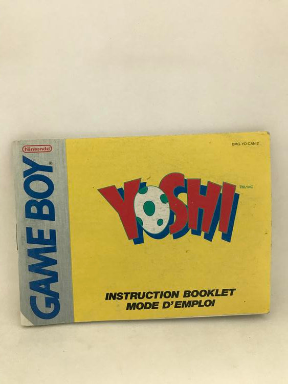 GB YOSHI INSTRUCTION BOOKLET BILINGUAL (usagé)