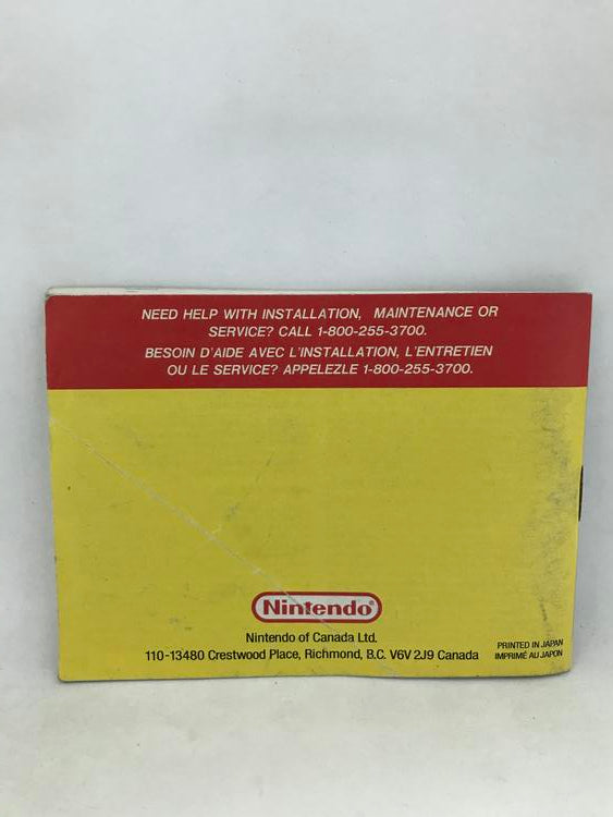 GB YOSHI INSTRUCTION BOOKLET BILINGUAL (usagé)