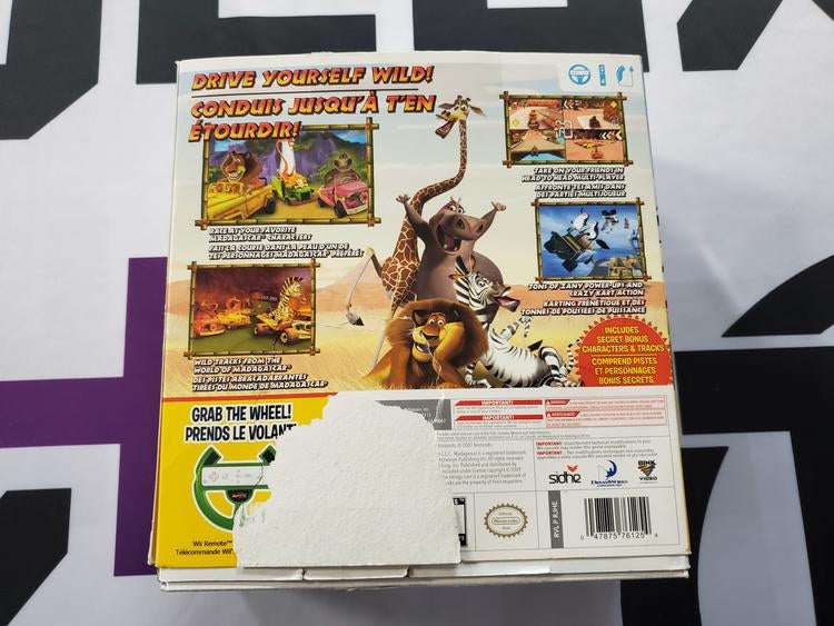 MADAGASCAR KARTZ WITH WHEEL (COMPLETE IN BOX) (usagé)