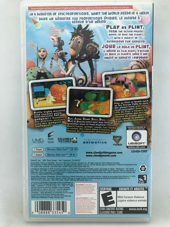 CLOUDY WITH A CHANCE OF MEATBALLS (COMPLETE IN BOX)