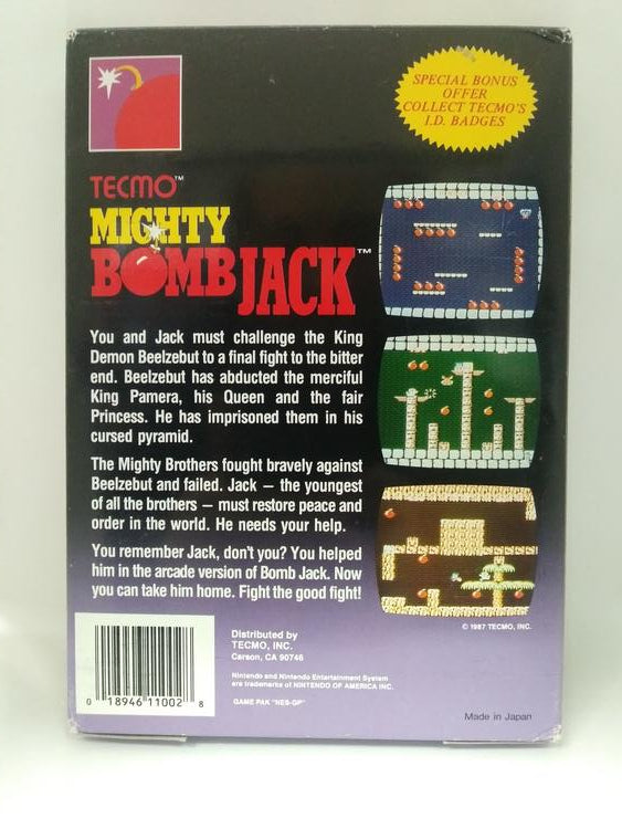 MIGHTY BOMB JACK (WITH BOX) (usagé)