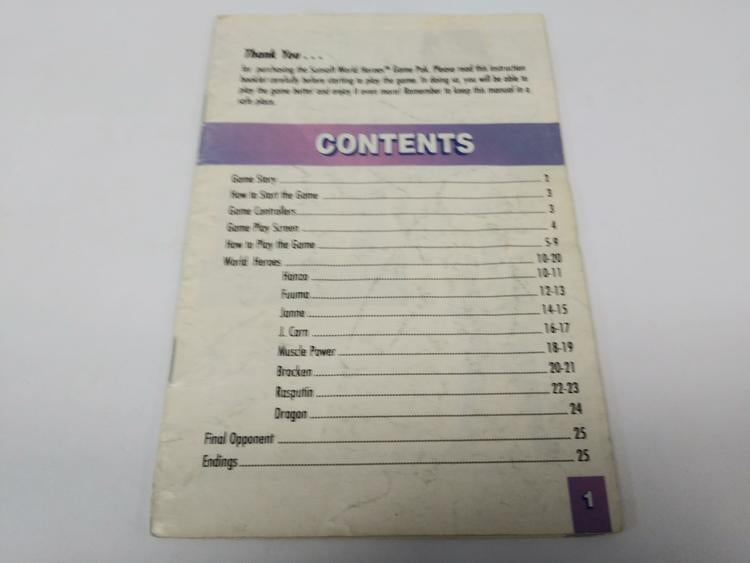 WORLD HEROES (COMPLETE IN BOX)