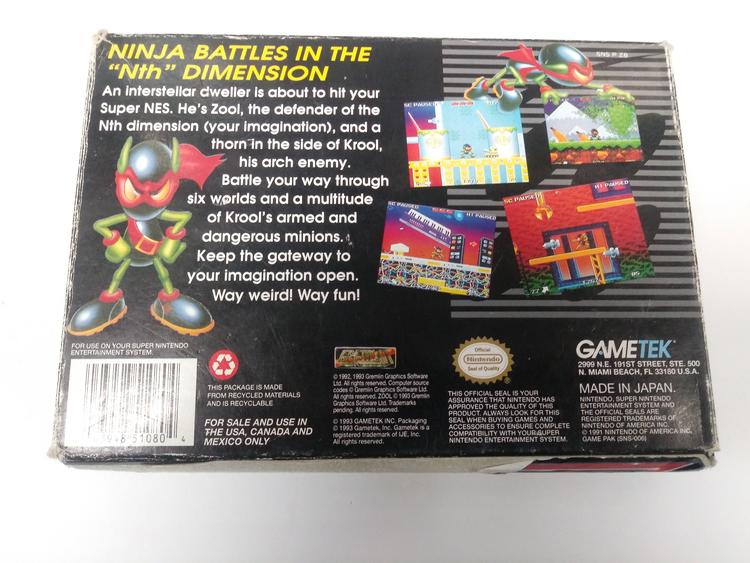 ZOOL NINJA OF THE NTH DIMENSION (COMPLETE IN BOX)