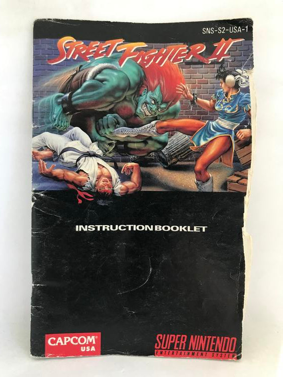STREET FIGHTER II WITH INSTRUCTION BOOKLET ENGLISH (usagé)