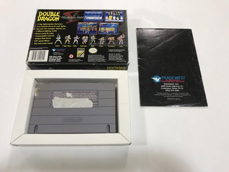 DOUBLE DRAGON V THE SHADOW FALLS (COMPLETE IN BOX)
