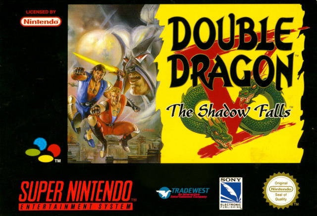 DOUBLE DRAGON V THE SHADOW FALLS (COMPLETE IN BOX)