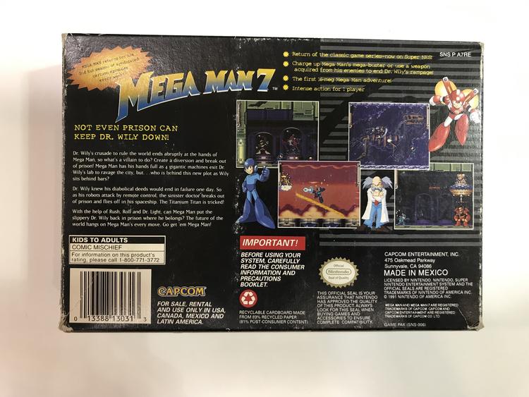 MEGA MAN 7 (COMPLETE IN BOX)