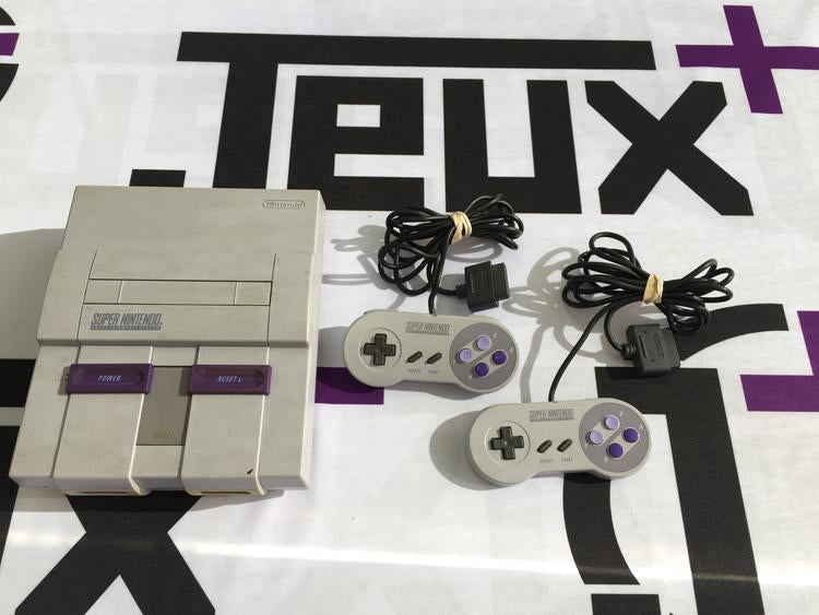 SUPER NINTENDO ENTERTAINMENT SYSTEM SUPER MARIO WORLD SUPER SET (COMPLETE IN BOX)