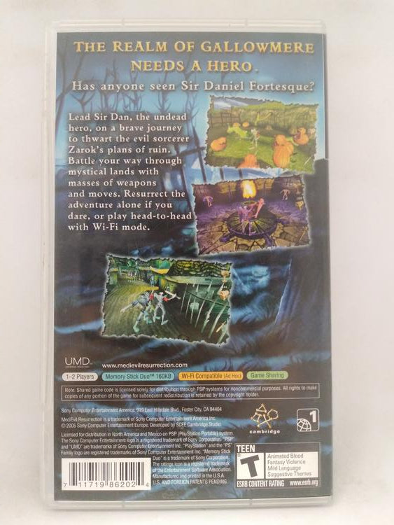 MEDIEVIL RESURRECTION (COMPLETE IN BOX)