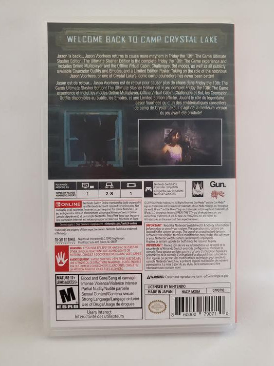 FRIDAY THE 13TH THE GAME ULTIMATE SLASHER EDITION