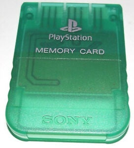 MEMORY CARD CLEAR GREEN SONY (PS1)