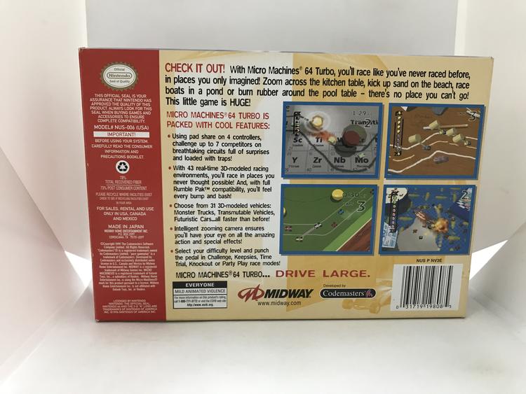 MICRO MACHINES (COMPLETE IN BOX) (usagé)