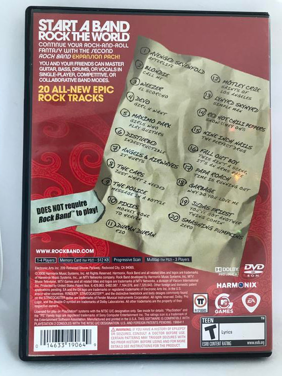 ROCK BAND TRACK PACK VOLUME 2 (COMPLETE IN BOX) (usagé)