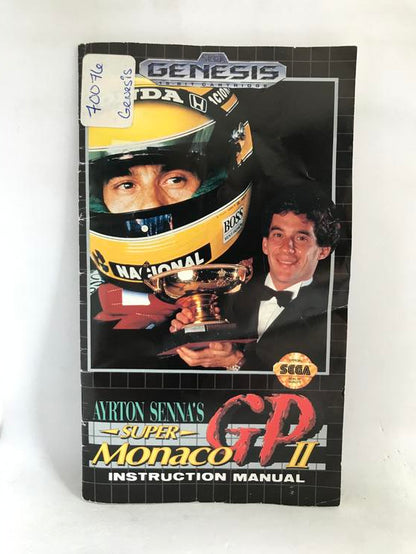 AYRTON SENNA'S SUPER MONACO GP II (COMPLETE IN BOX)