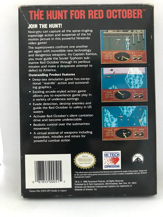 THE HUNT FOR RED OCTOBER (COMPLETE IN BOX) (usagé)