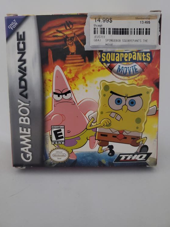 SPONGEBOB SQUAREPANTS THE MOVIE (COMPLETE IN BOX) (usagé)