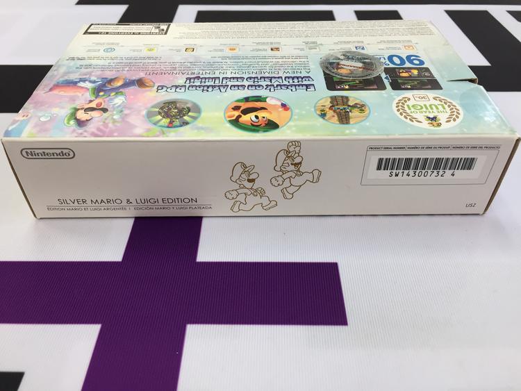 NINTENDO 3DS XL SILVER MARIO & LUIGI EDITION (WITH BOX)