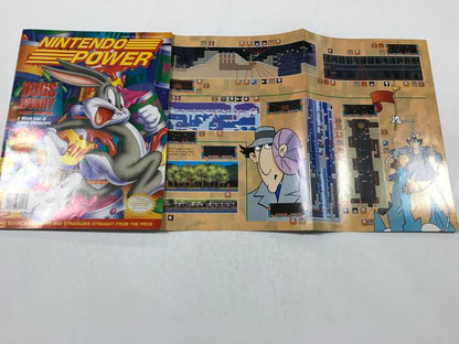 NINTENDO POWER GAMER MAGAZINE VOLUME 57 WITH POSTER - BUGS BUNNY RABBIT RAMPAGE