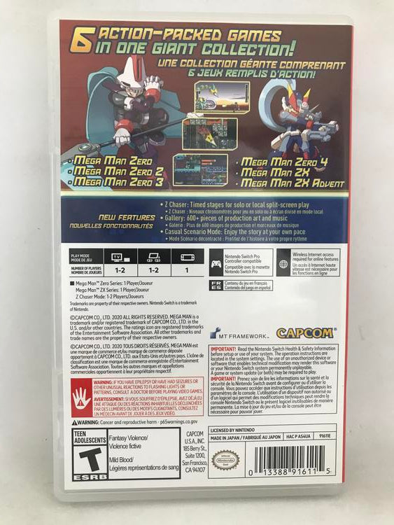 MEGA MAN ZERO/ZX LEGACY COLLECTION (usagé)