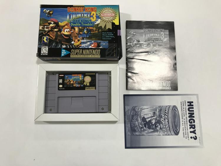 DONKEY KONG COUNTRY 3 PLAYER'S CHOICE (COMPLETE IN BOX)