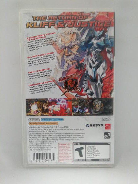 GUILTY GEAR XX CORE PLUS (COMPLETE IN BOX)